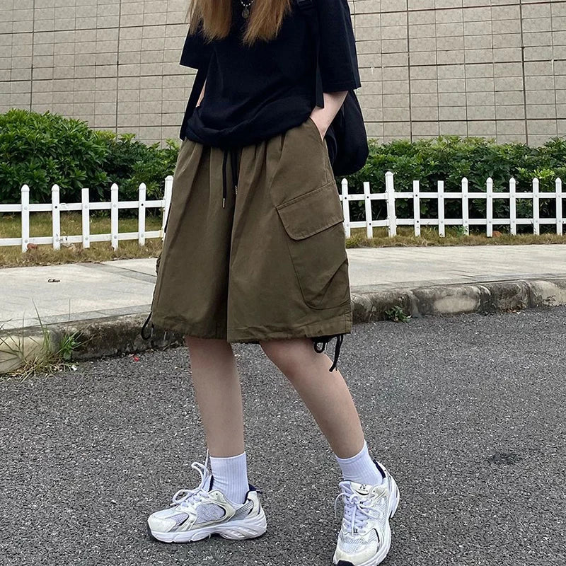 shorts Rimocy Summer Knee Length Cargo Shorts Women