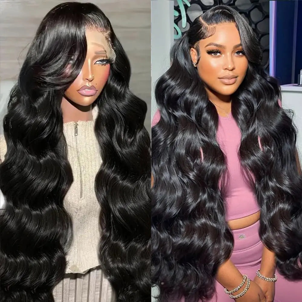 Hair Extensions and Wigs
13x4 13x6 Lace Front Human Hair Wigs 100% Body Wave Transparent Lace Frontal Wigs Human Hair Full Lace Closure Brazilian Hair