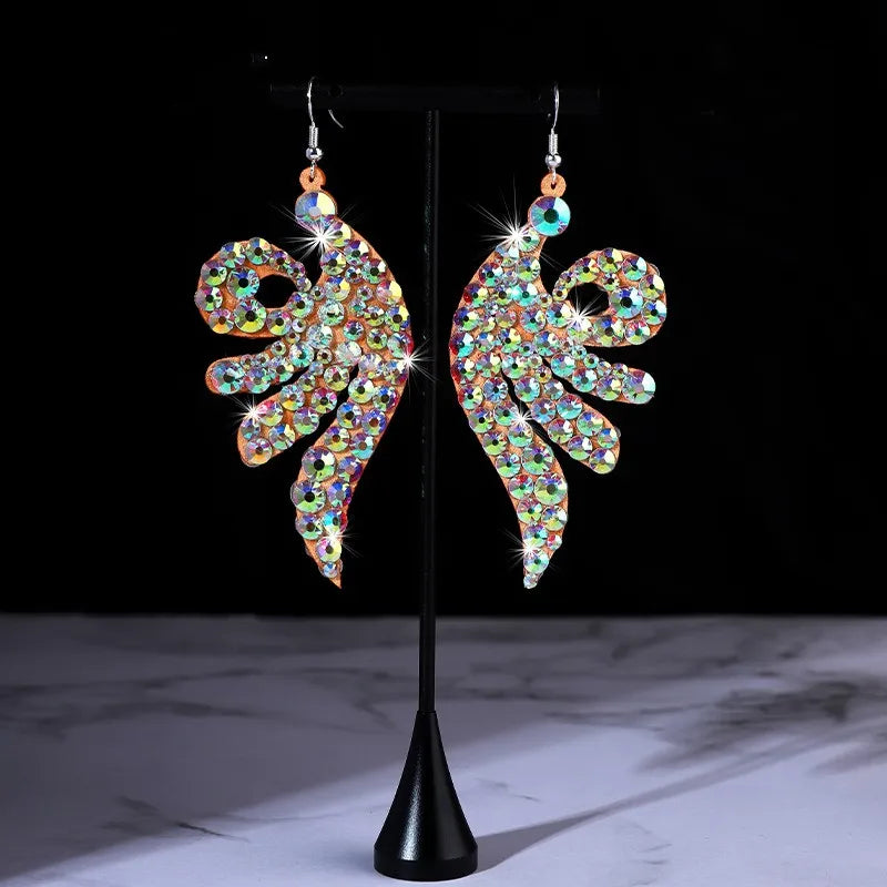 dancers  
Belly Dance Earrings Bling Handmade Crystal Jewelry Anti-allergy Show Costume Accessory Luxury Quality Silver Rhinestone New