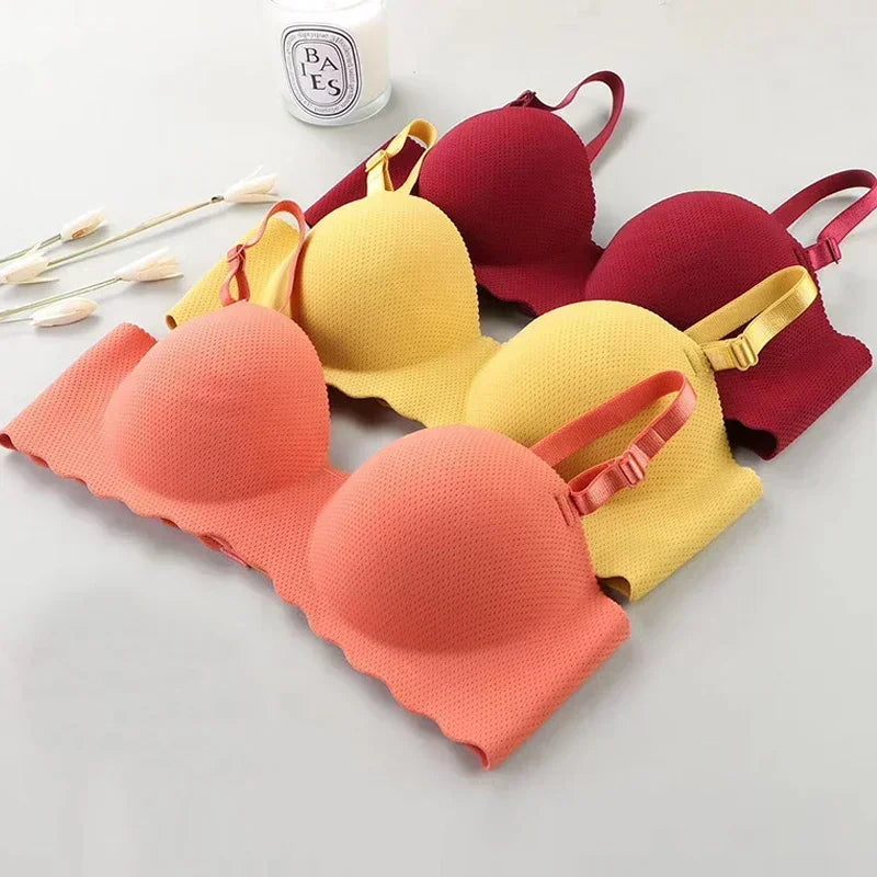 bras
Sexy Bras Push Up Seamless Underwear Women Solid Color Wireless Lingerie Feamle One-pieces Gather Convertible Straps Brassiere