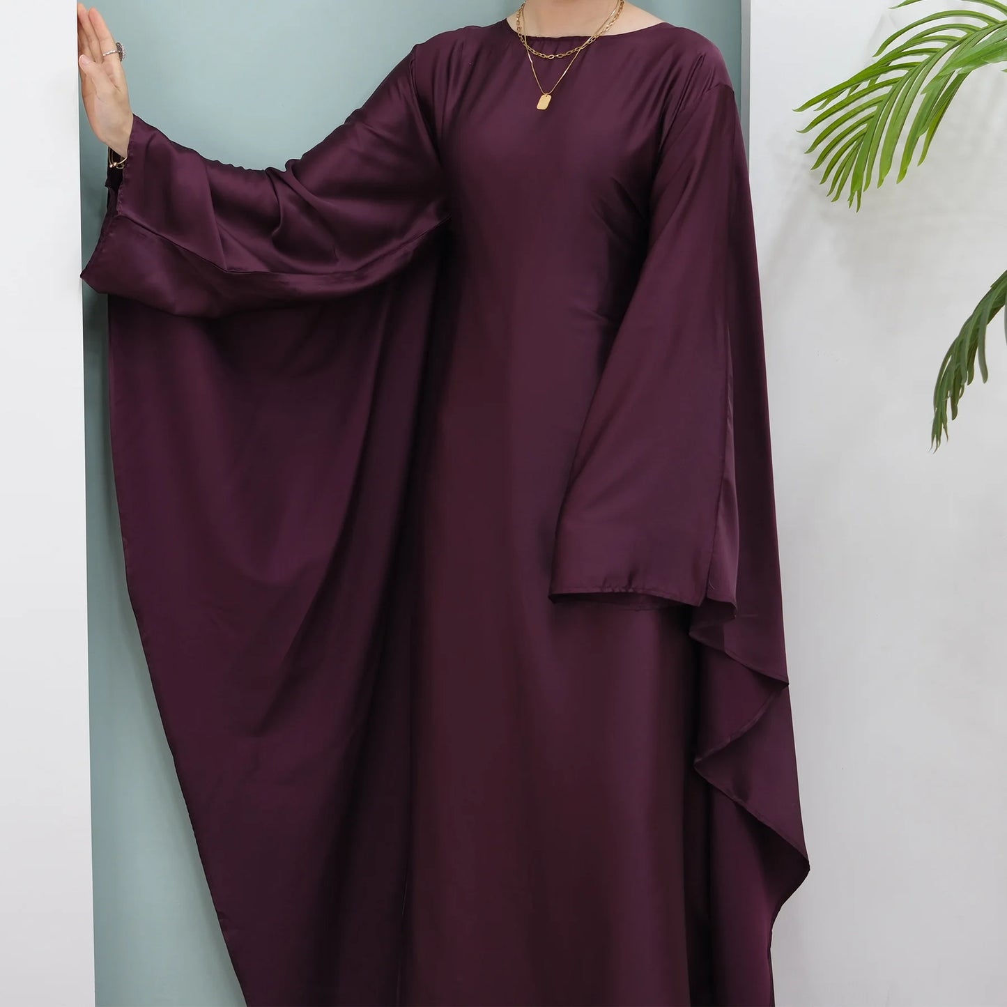 Ramadan Turkey Eid Djellaba Kaftan Satin Abayas for Women Muslim Prayer Dress Dubai Robe Caftan Marocain Femme Kebaya Jalabiya