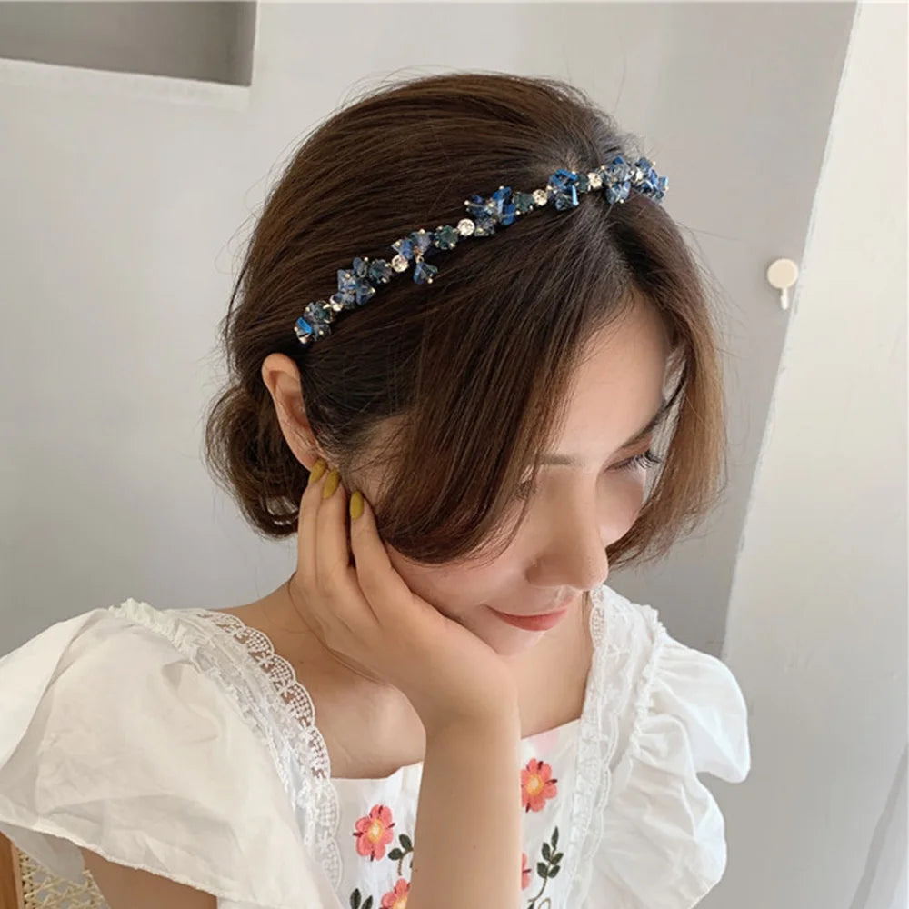 Elegant Look Luxury Bride Elegant Alloy Hair Hoop Hair Accessories Rhinestone Hairband Crystal Headbands