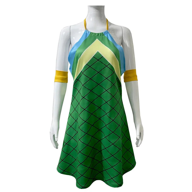 Exotic 
Fairy Anime Tail Wendy Marvell Cosplay Costume Magic Shooter Green Dragonscale Dress Woman Sexy Kawaii Carnival Party Suit