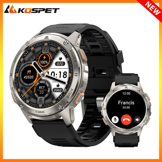 Women Watch NEW KOSPET TANK T3 Smartwatch For Men Smart watches Women Rugged Military Digital Electronic Bluetooth Waterproof Watch