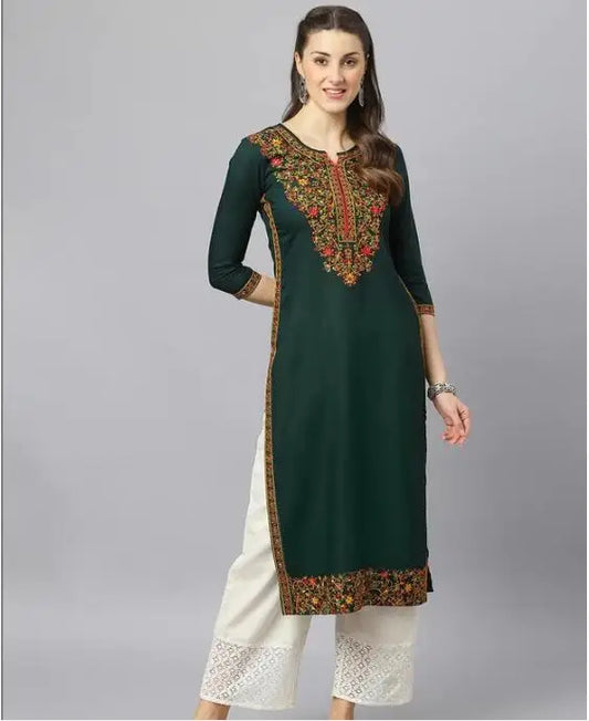 India and Pakistan Clothing 
Traditional Indian Dance Clothing, Women's Embroidered Ethnic Style Long Top