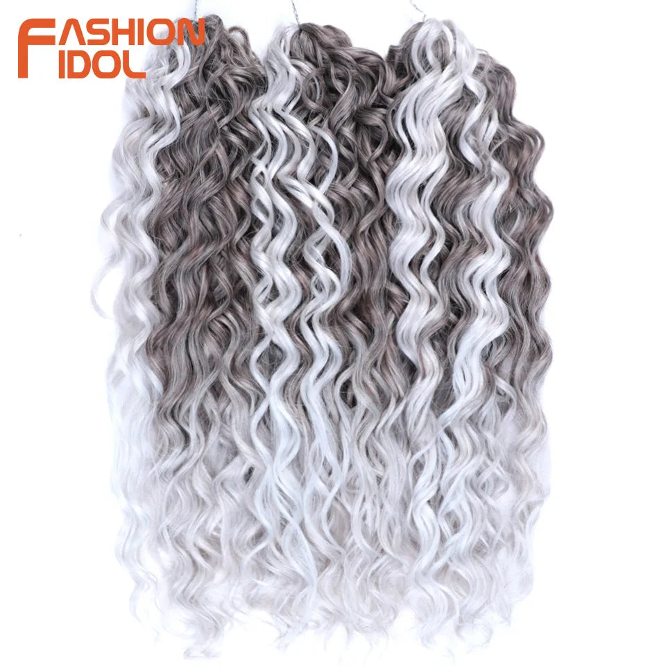 Hair Extensions and Wigs
Jessica Hair 20 Inch Deep Wavy Twist Crochet Hair Synthetic Afro Curly Hair Crochet Braids Ombre Brown Braiding Hair Extensions