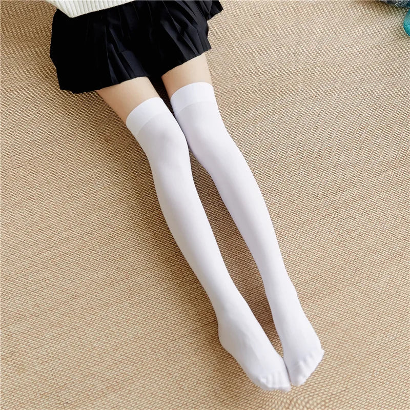 Stockings 
DOIAESKV Plus Size Women Stockings Over Knee Socks Thigh High Socks Large Size Female Stockings Long Socks Women's Stockings