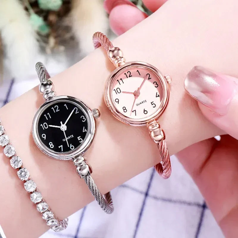 Women Watch Bracelet Watch Small Gold Bangle Women Watches Stainless Steel Retro Ladies Quartz Wristwatch Clock Dress Watch Relógio