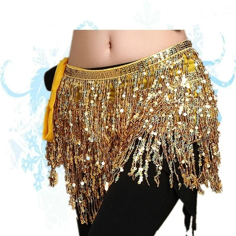 dancers  
Lady Women Belly Dancing Dress Waist Chain Belt Shiny Hula Stage Show Accessories Bellydance Costume Prop Belly Dance Skirt