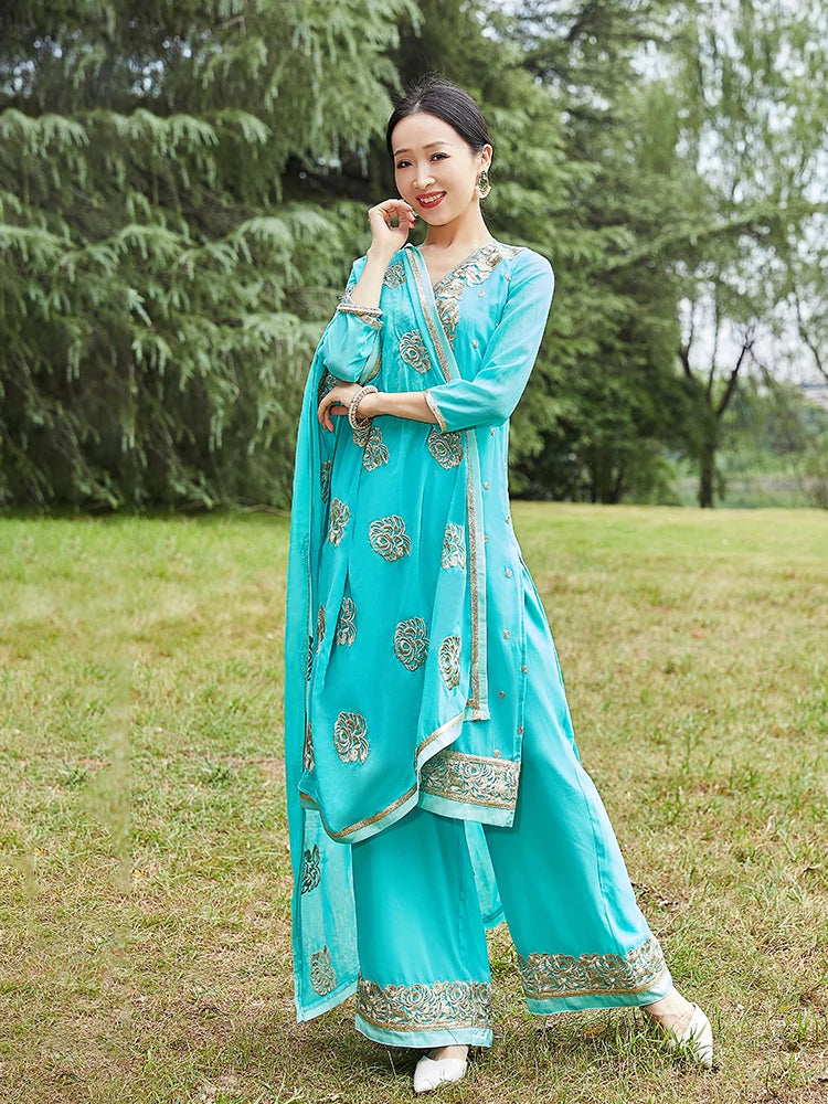 India and Pakistan Clothing 
India Pakistan Punjabi Dupattas Daily Suits Woman Blouse Pants Scarf Kurtas Saree Top Katak Sets