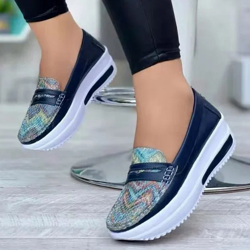 Sneaker women Luxury Designer Breathable Slip-On Vulcanized Shoes Casual Wedge Heel Lightweight 2024 Outdoor Women's Sneakers