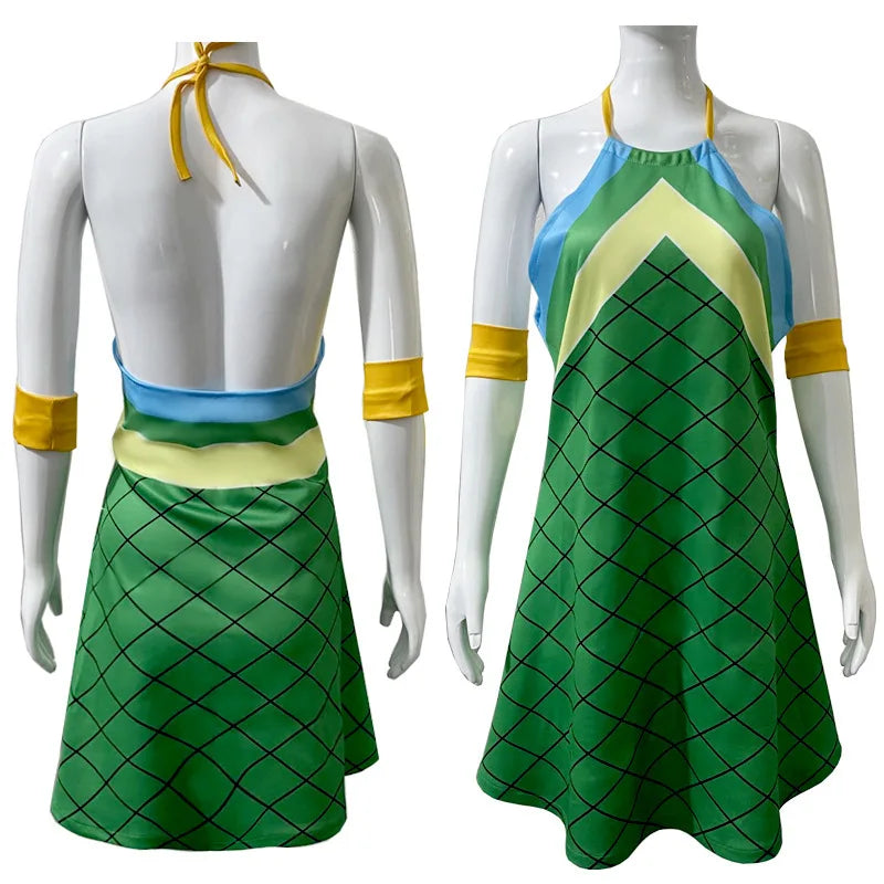 Exotic 
Fairy Anime Tail Wendy Marvell Cosplay Costume Magic Shooter Green Dragonscale Dress Woman Sexy Kawaii Carnival Party Suit