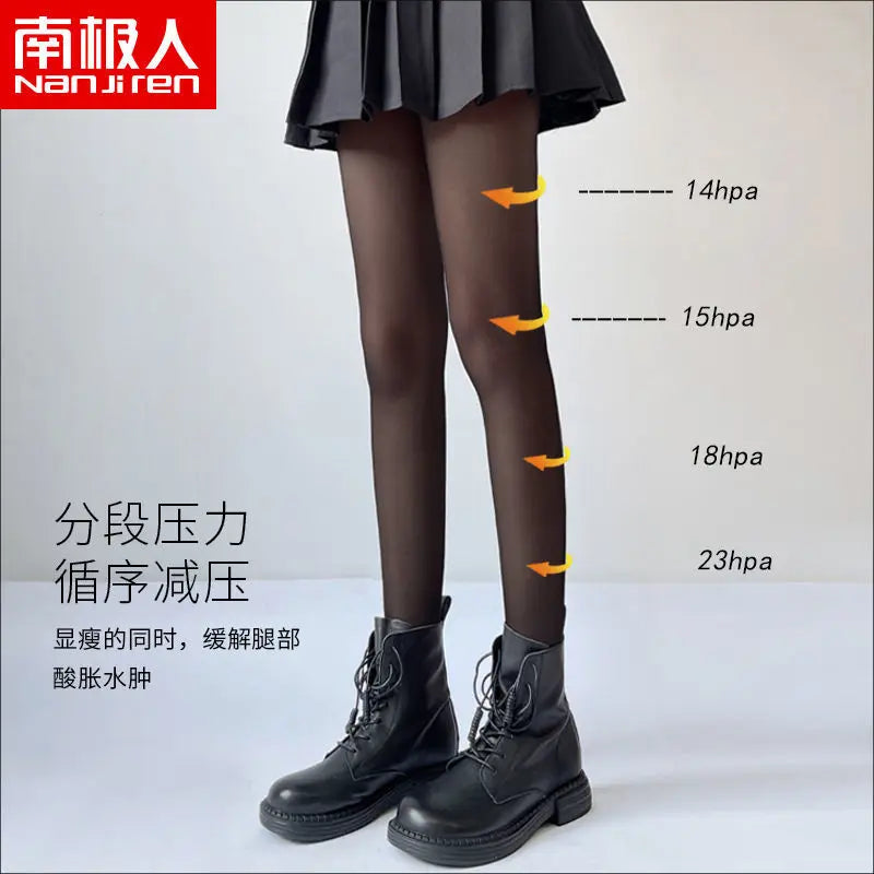 Tights 
Women JK Black Stockings 6 Thickness Skin Silk Pantyhose Summer Ultra Thin Anti-hook Silk Nylon Stocking Female Sheer Tights