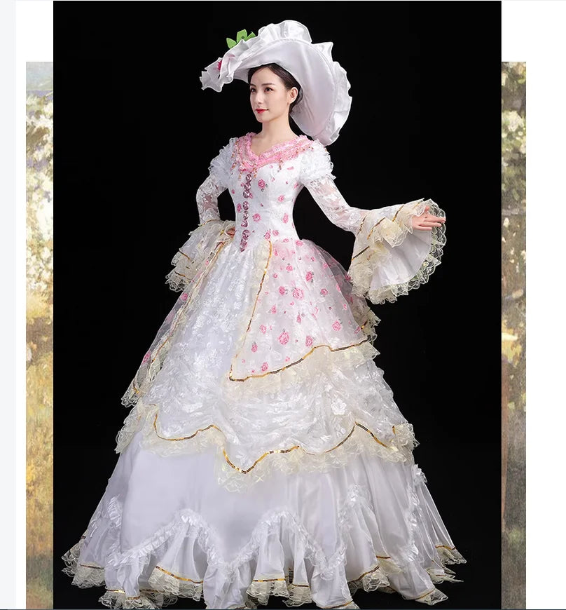 European Clothing
European Court Dress Princess Dance Annual Meeting Performance Stage Walk Dress