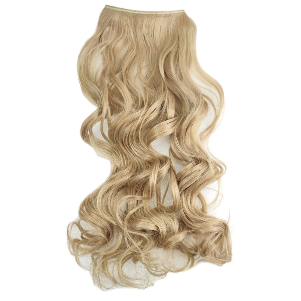 Hair Extensions and Wigs
No Clip No Glue Invisible One piece Hair Extensions 24inch Long Straight Wave Synthetic Heat Resistant String Hairpiece