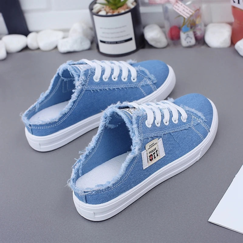 Sneaker women Canvas Shoes flat sneakers women casual shoes low upper lace up white shoes