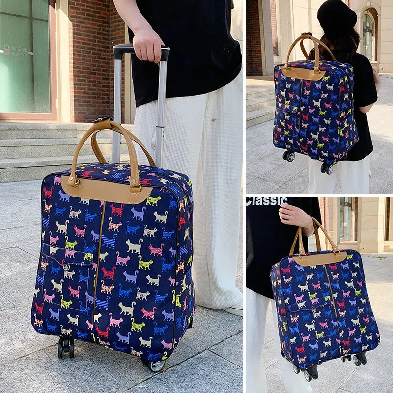 Travel Bag Universal Wheel Suitcase Rolling Luggage Trolley Bag Travel Bags Short-trip Large Capacity Backpack Carry-on Bag For Shopping