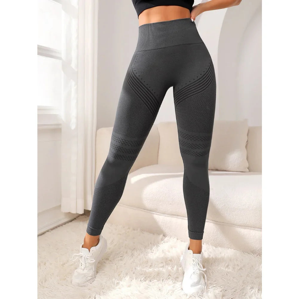 Pants Women Gym Seamless Leggings Yoga Sports Pant Stretchy High Waist