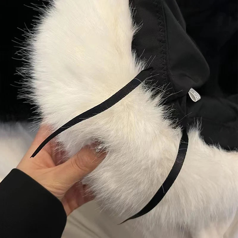 Hat y2k Fluffy Faux Fur Bucket Hats Women Rabbit Fur Warm Thick Plush Winter Hat Lady Fashion Luxury Panama Furry Fisherman Cap