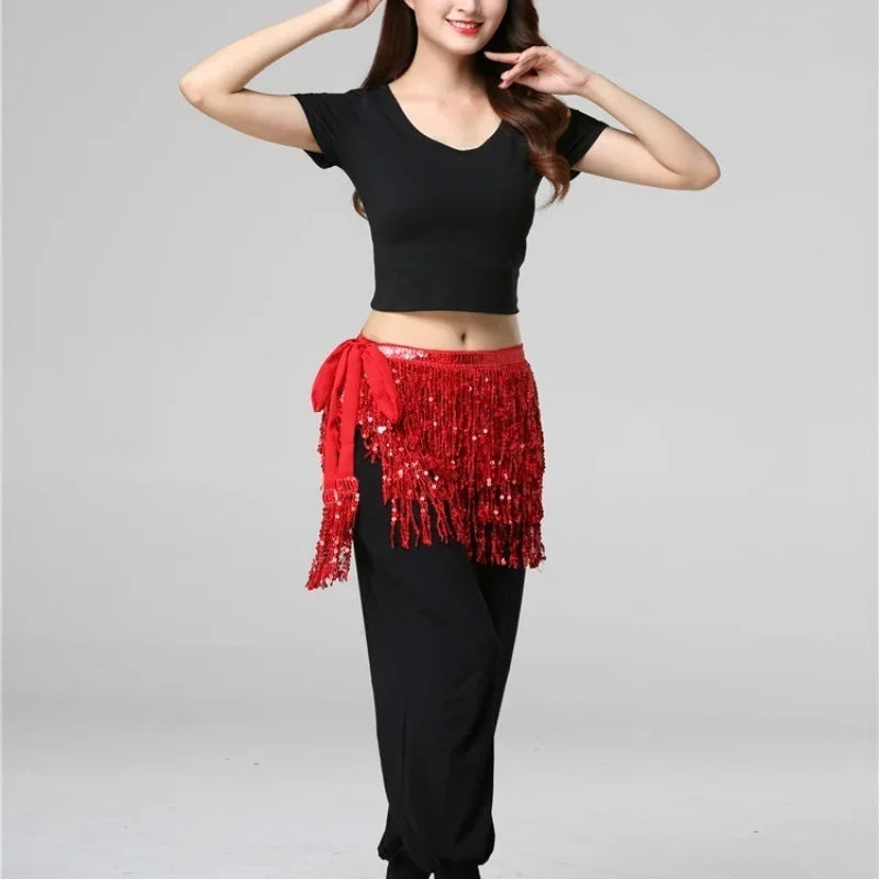 dancers  
Lady Women Belly Dancing Dress Waist Chain Belt Shiny Hula Stage Show Accessories Bellydance Costume Prop Belly Dance Skirt