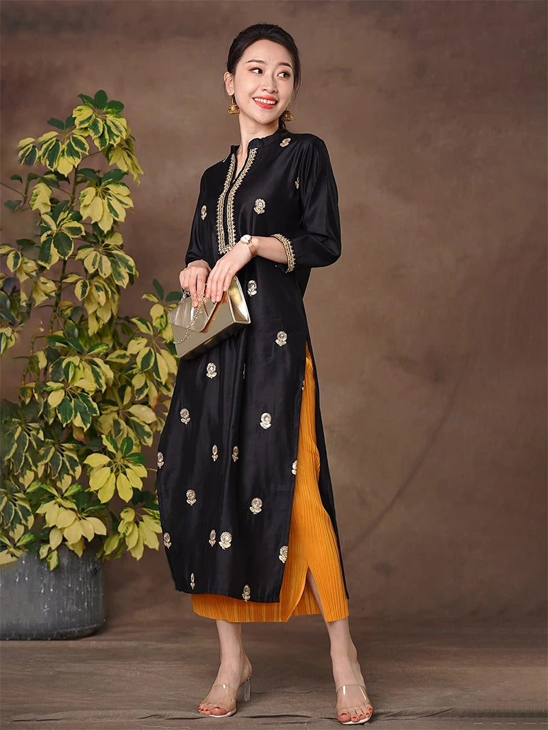 India and Pakistan Clothing 
M-3XL Plus Indian Dress For Women Tops Blouse Ropa De La India Kurta Pakistani Dress Kurti India Clothes Ethnic Style