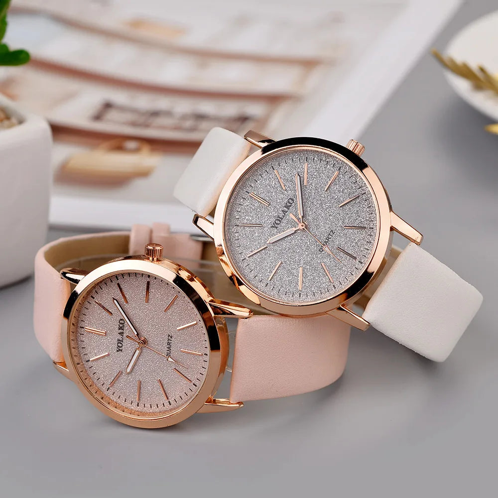 Women Watch Brand Luxury Fashion Ladies Watch Leather Watch Women Female Quartz Wristwatches Montre Femme