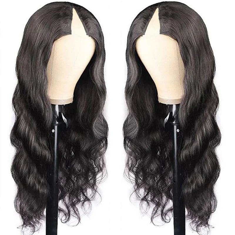 Hair Extensions and Wigs
Body Wave V Part Wig 100% Raw Human Hair 30 32 34 Inch 250% Peruvian Loose Wavy I Part Human Hair Wigs for Women on Sale