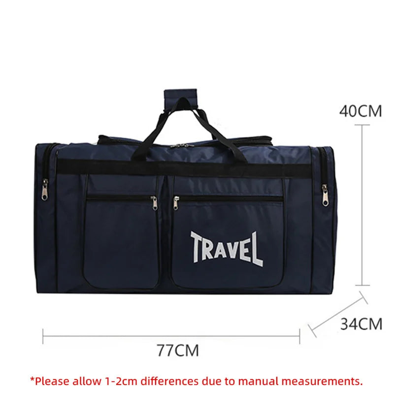 Travel Bag Foldable Large Capacity Waterproof Business Sports Handbag Wear-Resistant Portable Multifunction Duffel Bags Y36A