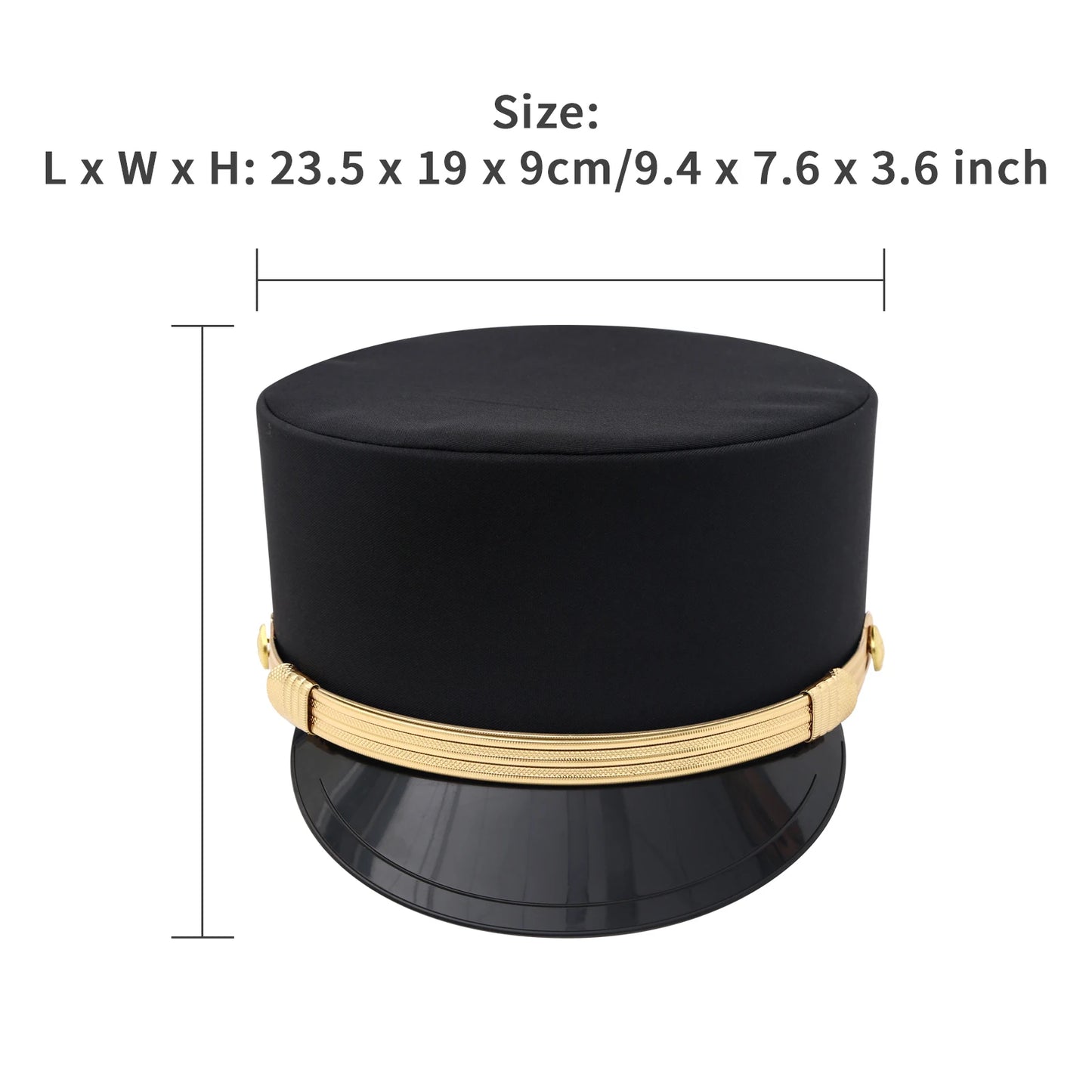 Hat Luxury Women Men Military Caps Anime Cosplay Top Hat Flat Female Autumn Hotel Waiter Hat Captain Caps for Stage Performance