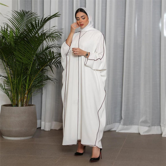 2024 Dubai Luxury Open Abaya Muslim Women Modest Dress Kimono Jalabiya Islamic Robe Turkey Kaftan Kebaya Caftan Marocain Femme