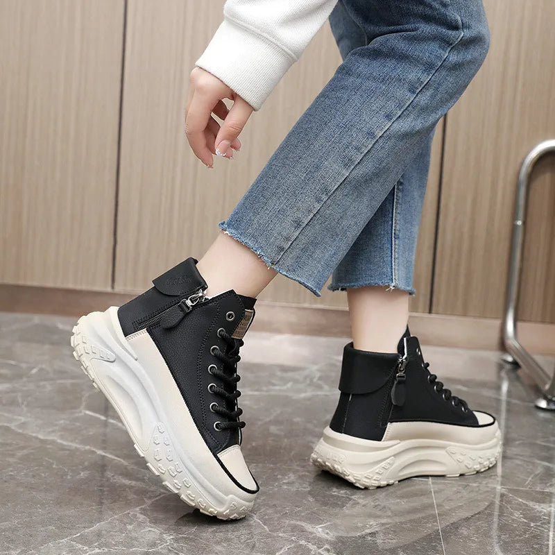 Sneaker women Sneakers Luxury Fashion High Top Women Boots Platform Casual Shoes Outdoor Running Shoes for Women Tenis De Mujer