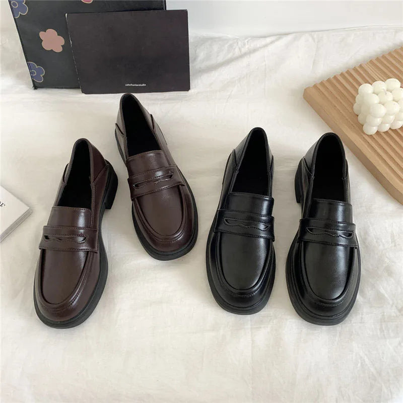 loafers Shoes  Mary Jane Shoes Oxfords loafers women Girls Japanese School Jk Uniform Lolita Shoes College Gothic shoes