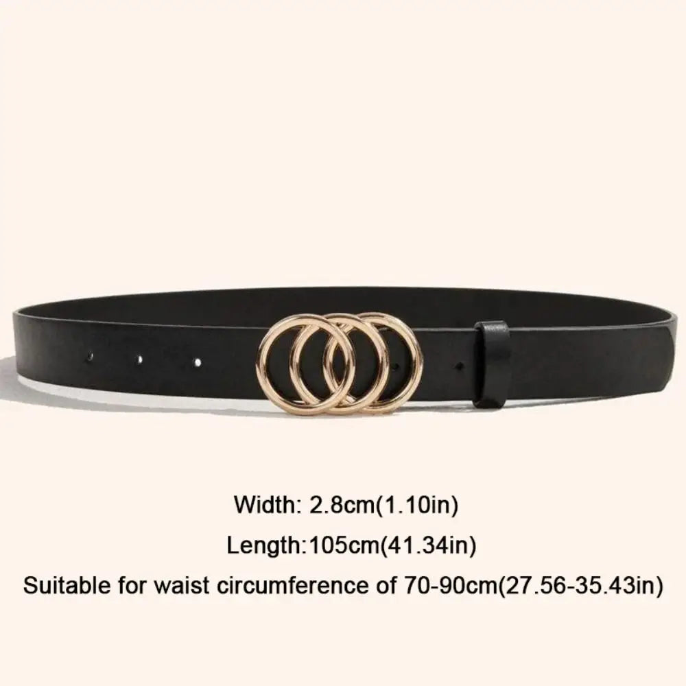 Belts Waist Decoration Fashion Versatile Leather Stylish Belt Casual Luxury Design Slide Buckle Belt Simple Waistband For Women Girl