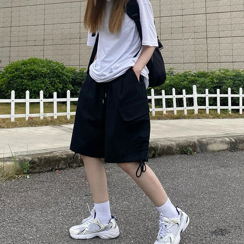 shorts Rimocy Summer Knee Length Cargo Shorts Women