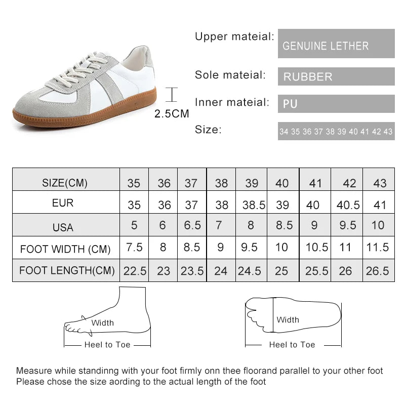 Sneaker women New Genuine Leather Ladies Moral Training Shoes Casual Spring Flat Shoes Women