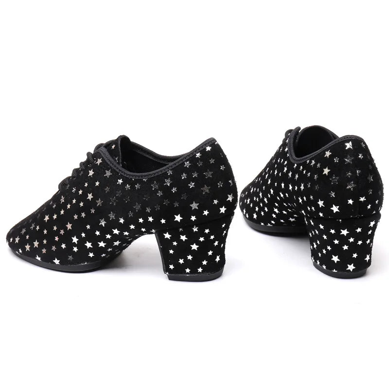 dancers  
Ladies Women Non-Slip Latin Jazz Adult Ballroom Salsa Dancing Shoes Woman Star Teachers Training Modern Tango Dance Sneakers