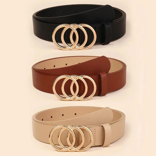 Belts Waist Decoration Fashion Versatile Leather Stylish Belt Casual Luxury Design Slide Buckle Belt Simple Waistband For Women Girl