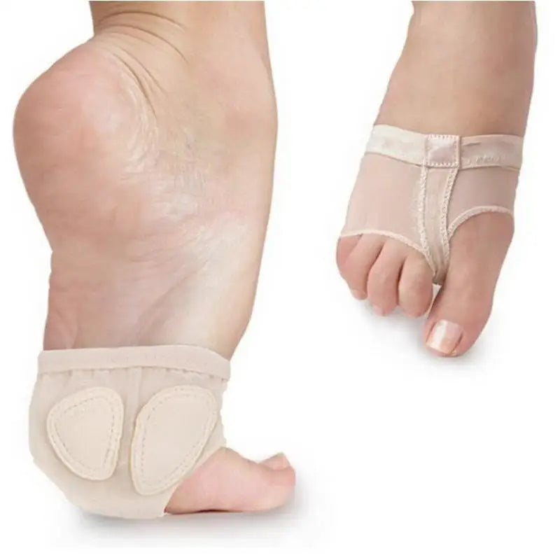 dancers  
Professional Belly Ballet Toe Practice Shoe Foot Thongs Half Sole Footundeez for Modern Dance Socks Sandal Step Gym Shoes