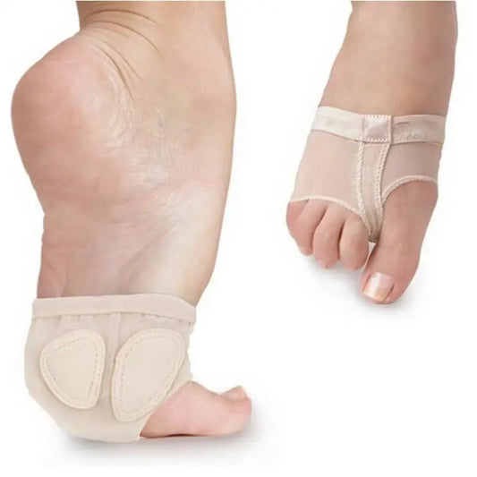 dancers  
Professional Belly Ballet Toe Practice Shoe Foot Thongs Half Sole Footundeez for Modern Dance Socks Sandal Step Gym Shoes