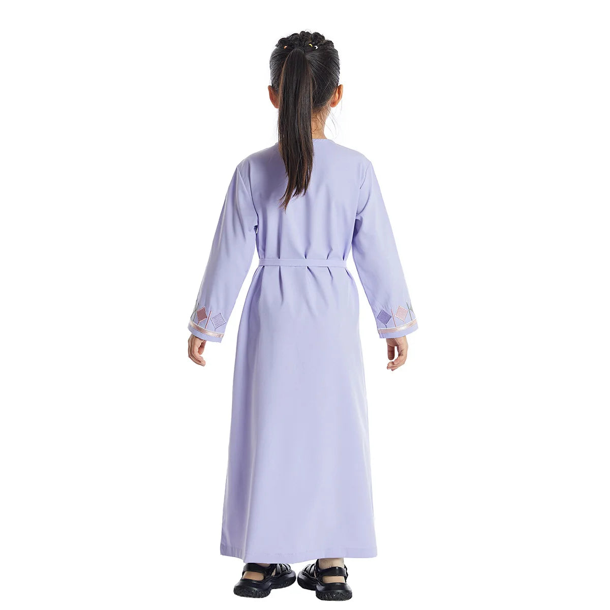 India and Pakistan Clothing 
Children Robe w/ Long Sleeves Teenager Muslim Clothing Girls Kaftan Islamic Middle East Arab Jubba Thobe for Four Seasons