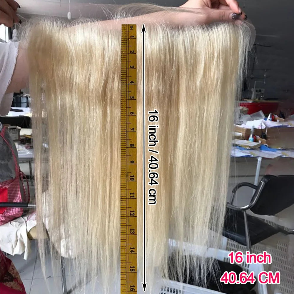 Hair Extensions and Wigs
Blonde 613 13x4 Lace Frontal Human Hair Straight Transparent Lace Front Closure Pre Plucked With Baby Hair Brazilian Remy Hair