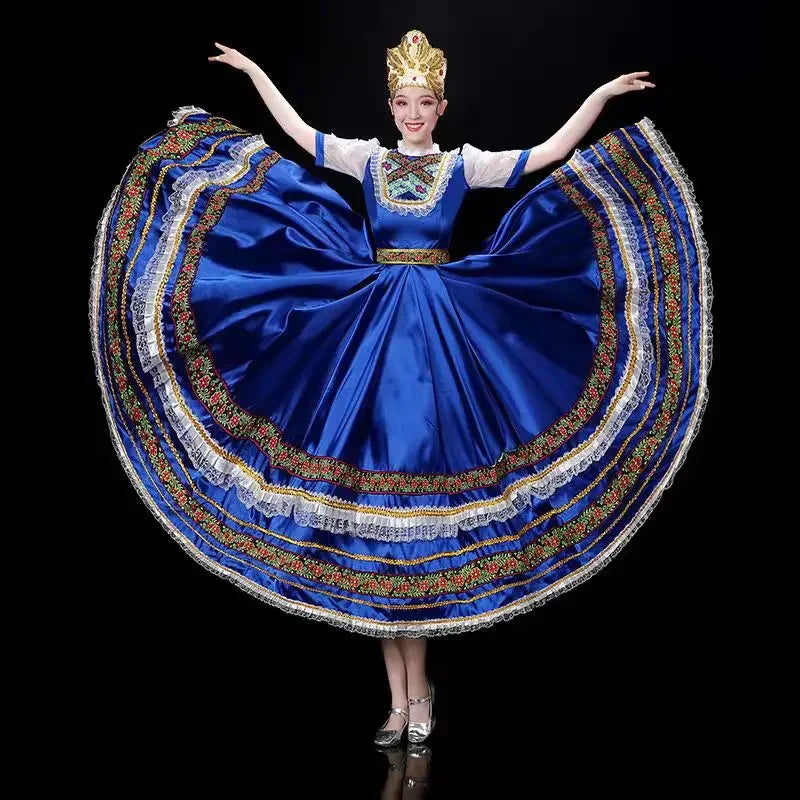 European Clothing
Classical Elegant Traditional Russian Dance Costume Dress European Princess Stage Dresses Mongolia Stage Performance Clothing