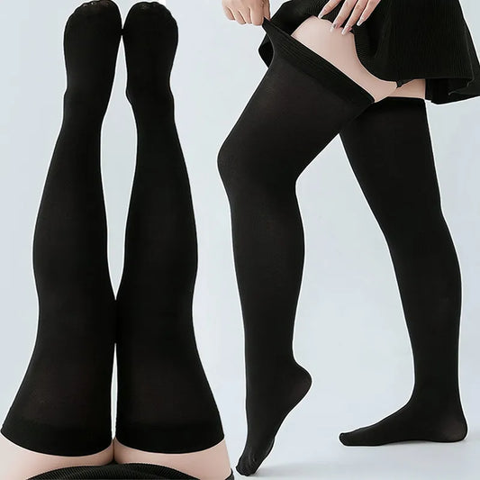 Stockings 
Sexy Black White Soild Color Long Socks Women Over Knee Thigh High Over The Knee Stockings Lolita Ladies Girls Warm Knee Socks