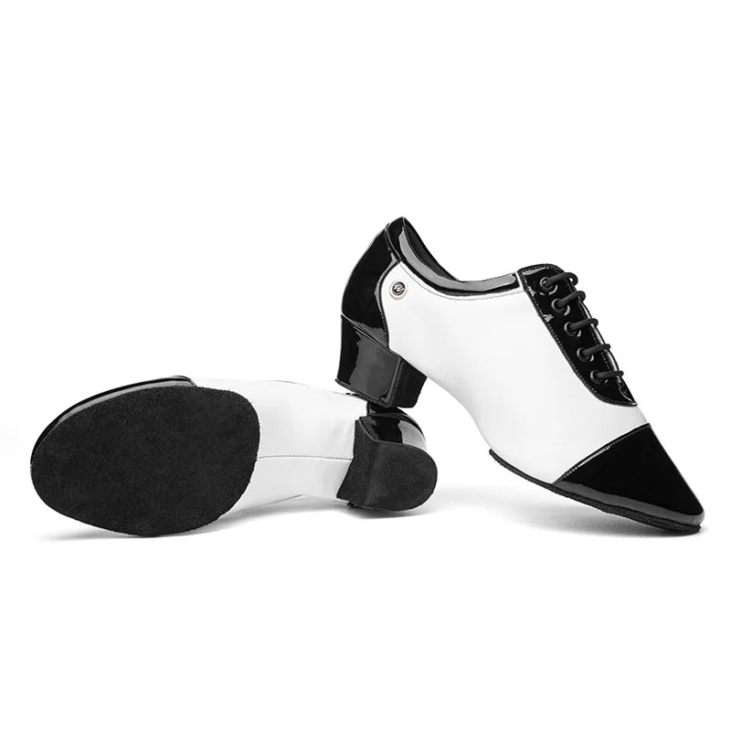 dancers  
New Brand  Professional Dancing Shoe Indoor Modern Tango Ballroom Latin Black White Man Dance Shoes