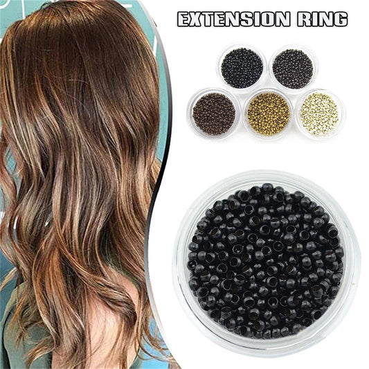 Hair Extensions and Wigs
1000PCS Nano Rings Strong Copper Easy To Adjustable And Use Suitable For Costume Party