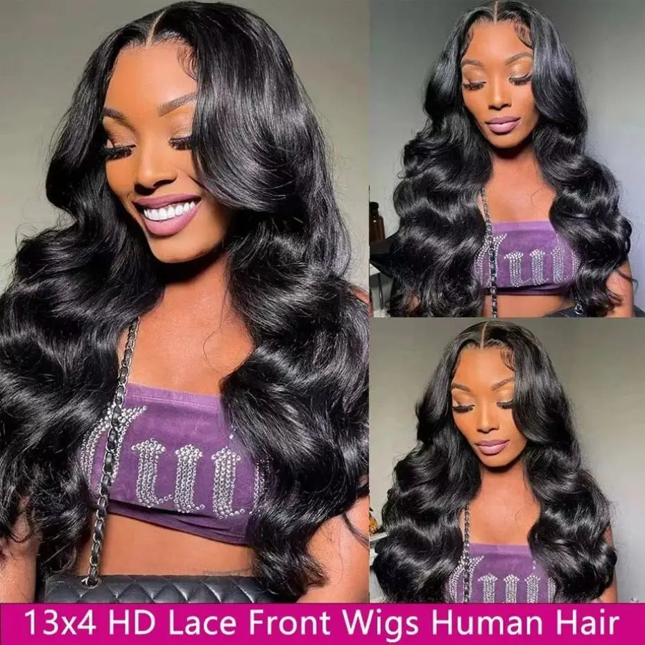 Hair Extensions and Wigs
180% 13x4 Body Wave Lace Front Human Hair Wig 13x6 Transparent Lace Frontal Wigs Brazilian Remy Hair For Women Lace Closure Wig