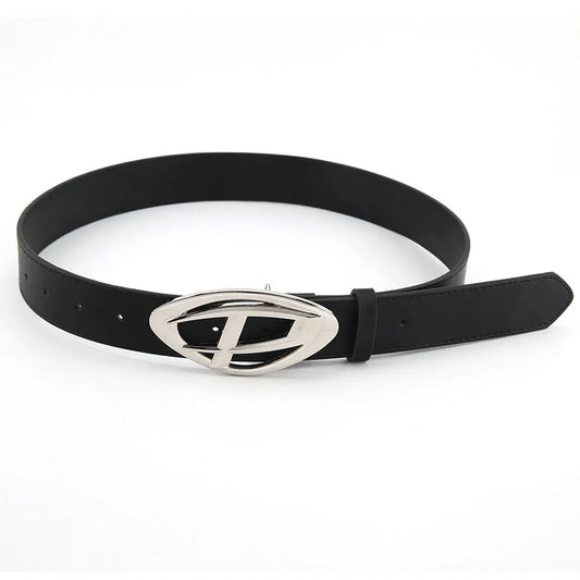 Belts Y2k Belt Pu Leather Jeans Belt Simple Fashion Casual Gothic Moon Star Buckle Belt Design