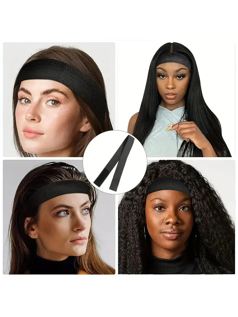 Hair Extensions and Wigs
5 pieces per package elastic headband wigs grip band lace melting band adjustable fixed wig wrap band