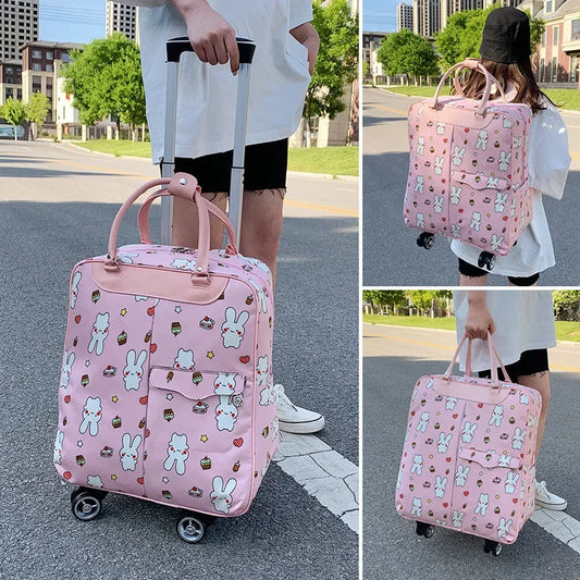 Travel Bag Universal Wheel Suitcase Rolling Luggage Trolley Bag Travel Bags Short-trip Large Capacity Backpack Carry-on Bag For Shopping