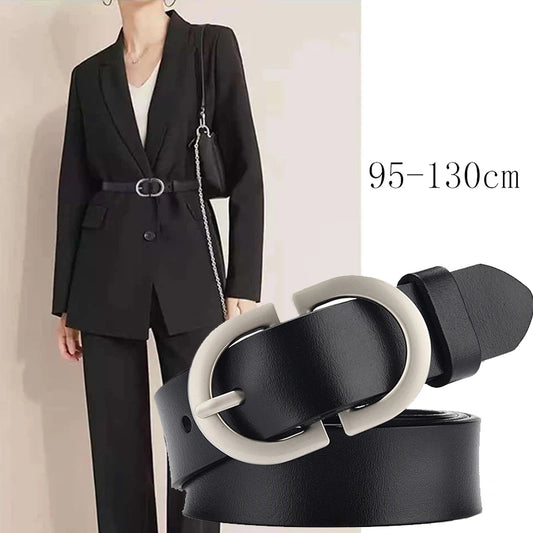 Belts Luxury Belt For Women Pin Buckle Metal Adjustable High Quality Waistband Jeans Girl Fashion Lady Girdle Designer Trend Belts New